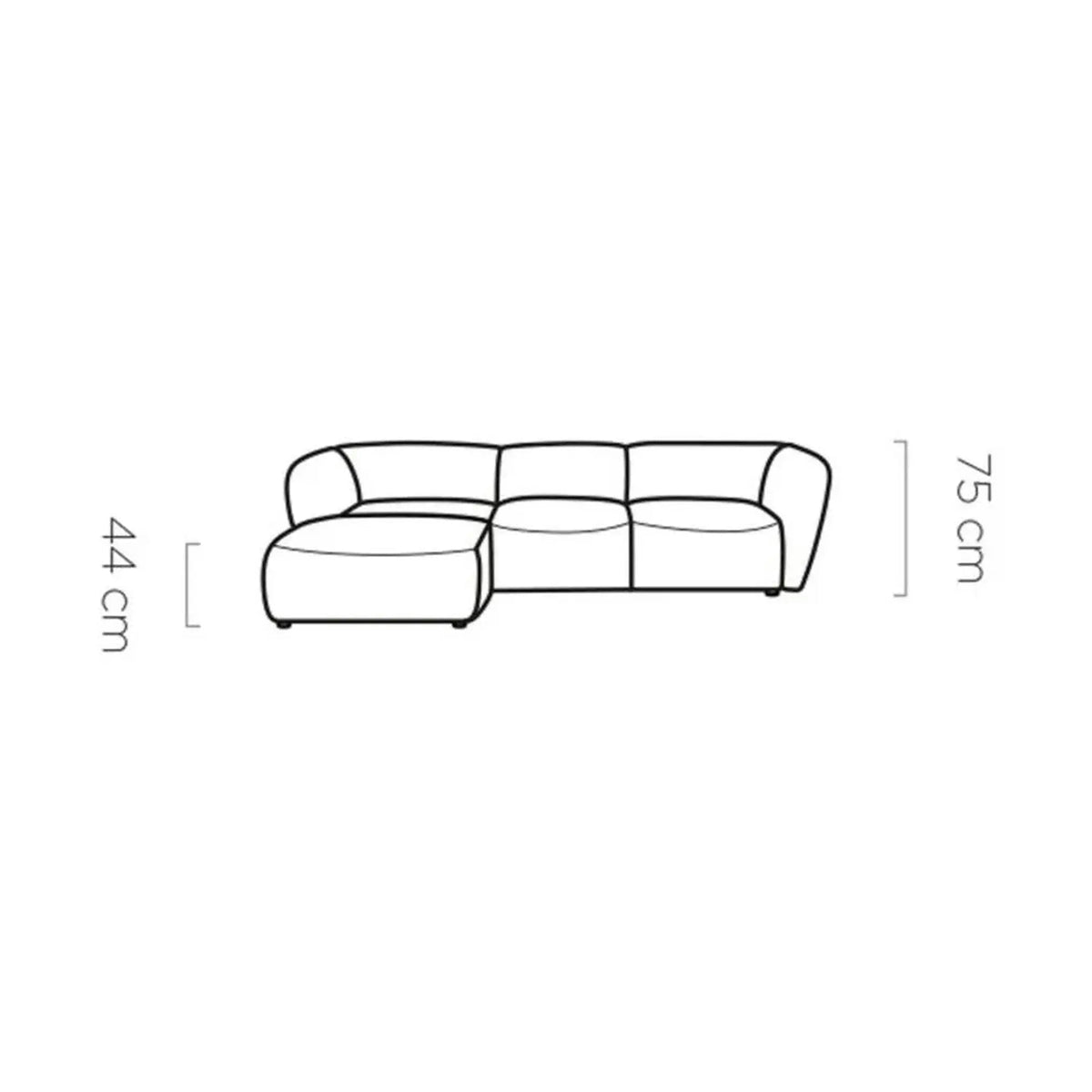Coltar CANDELO MINI A, personalizabil, 308x172x75 cm