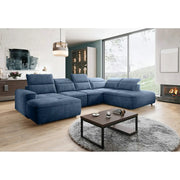 Coltar COLOMBO XL, personalizabil, cu reglaj electric si lada depozitare, 376x227x103 cm