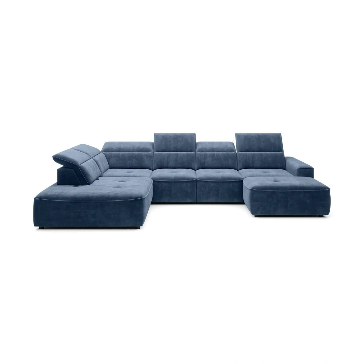 Coltar COLOMBO XL, personalizabil, cu reglaj electric si lada depozitare, 376x227x103 cm