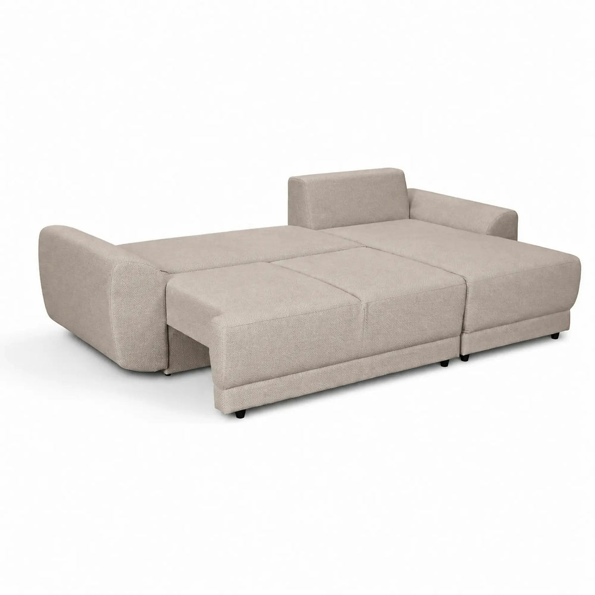 Coltar de living ASTOR, sezlong dreapta, stofa bej - New York G008, 254x150x83 cm