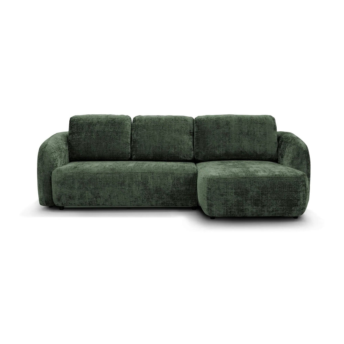 Coltar de living extensibil PORTO, sezlong stanga, stofa gri - Cremona 81, cu lada depozitare, 270x154x94 cm