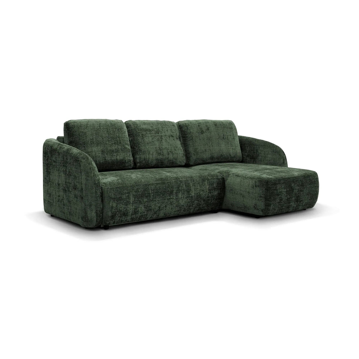 Coltar de living extensibil PORTO, sezlong stanga, stofa gri - Cremona 81, cu lada depozitare, 270x154x94 cm
