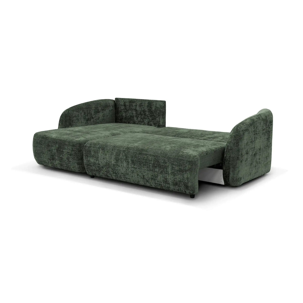 Coltar de living extensibil PORTO, sezlong stanga, stofa gri - Cremona 81, cu lada depozitare, 270x154x94 cm