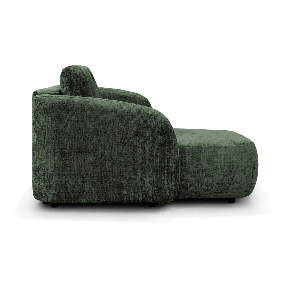 Coltar de living extensibil PORTO, sezlong stanga, stofa gri - Cremona 81, cu lada depozitare, 270x154x94 cm