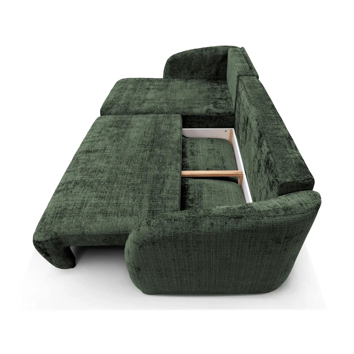 Coltar de living extensibil PORTO, sezlong stanga, stofa gri - Cremona 81, cu lada depozitare, 270x154x94 cm
