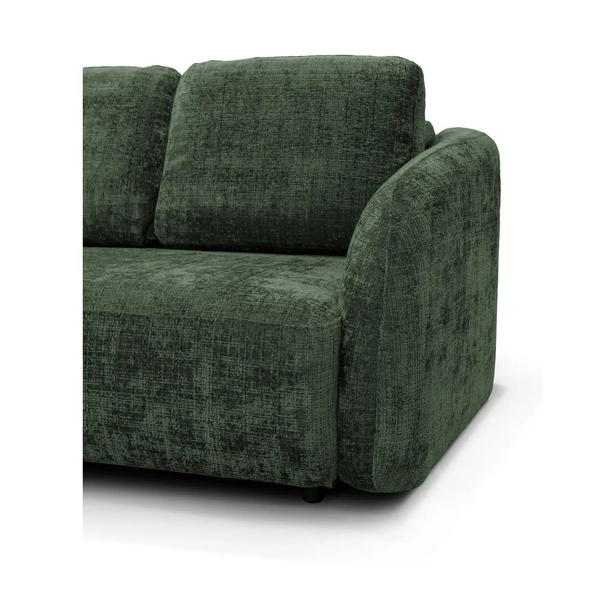 Coltar de living extensibil PORTO, sezlong stanga, stofa gri - Cremona 81, cu lada depozitare, 270x154x94 cm