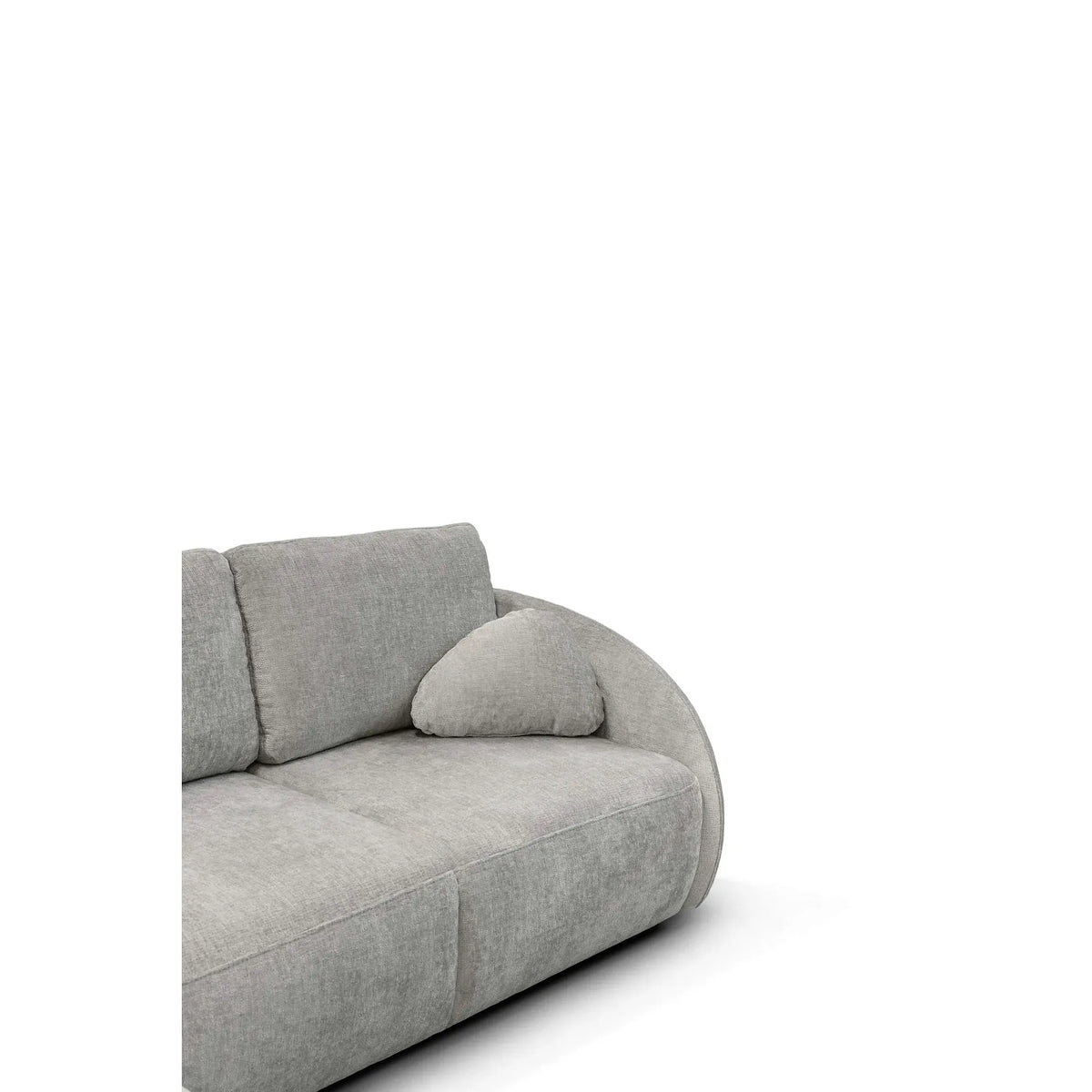 Coltar de living FLAVIA, sezlong stanga, stofa bej - Cremona 02, cu lada depozitare, 265x215x86 cm