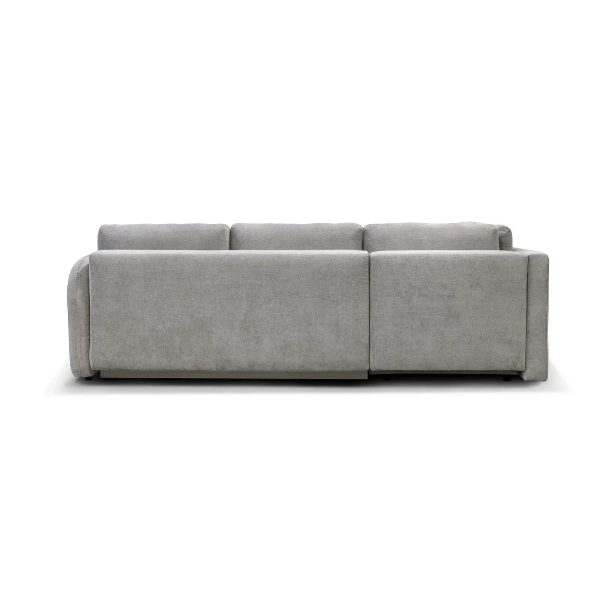 Coltar de living FLAVIA, sezlong stanga, stofa bej - Cremona 02, cu lada depozitare, 265x215x86 cm