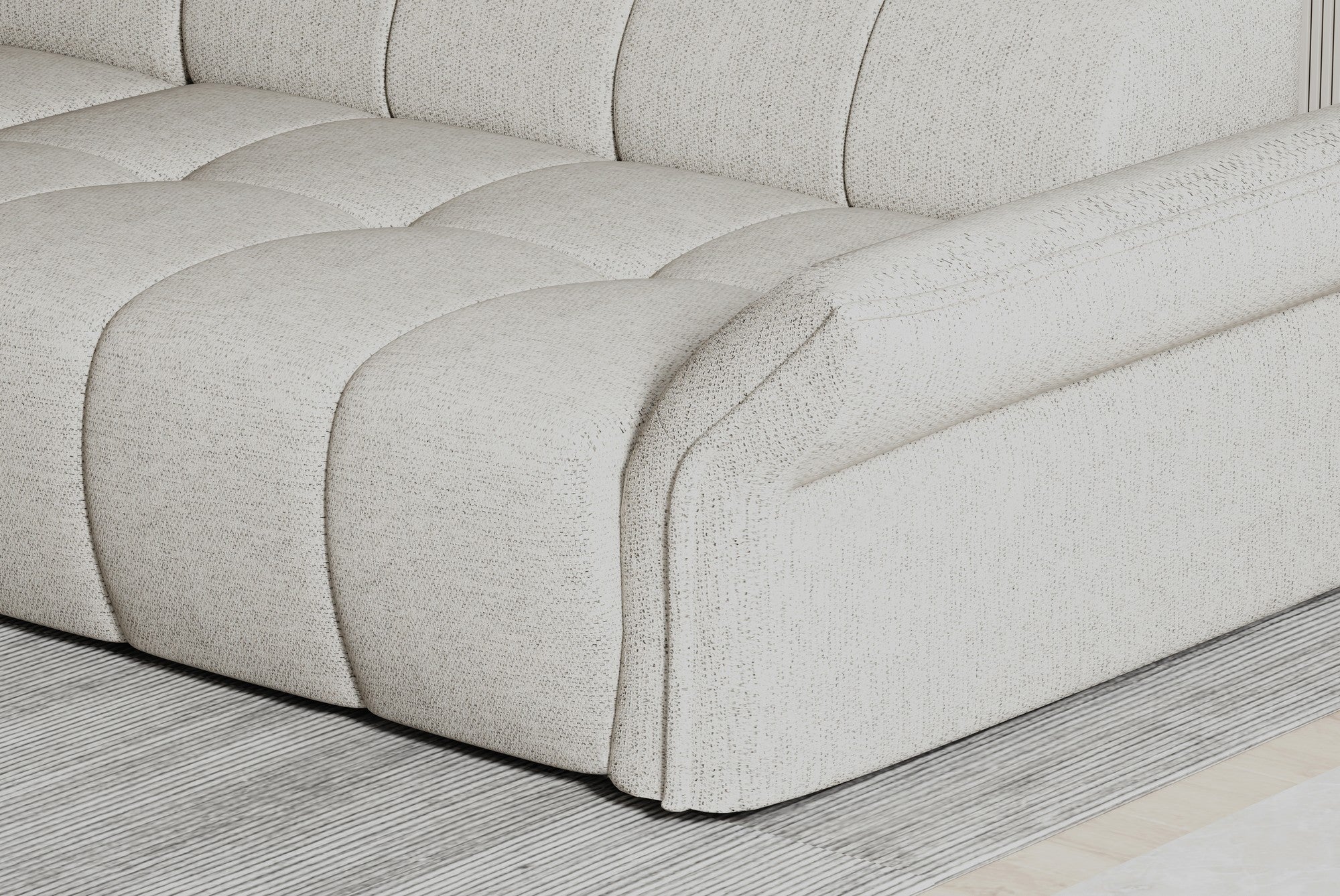 Coltar ENZO S, personalizabil materiale gama Oferta Avantaj, cu lada depozitare si reglaj electric, 282x177x107 cm