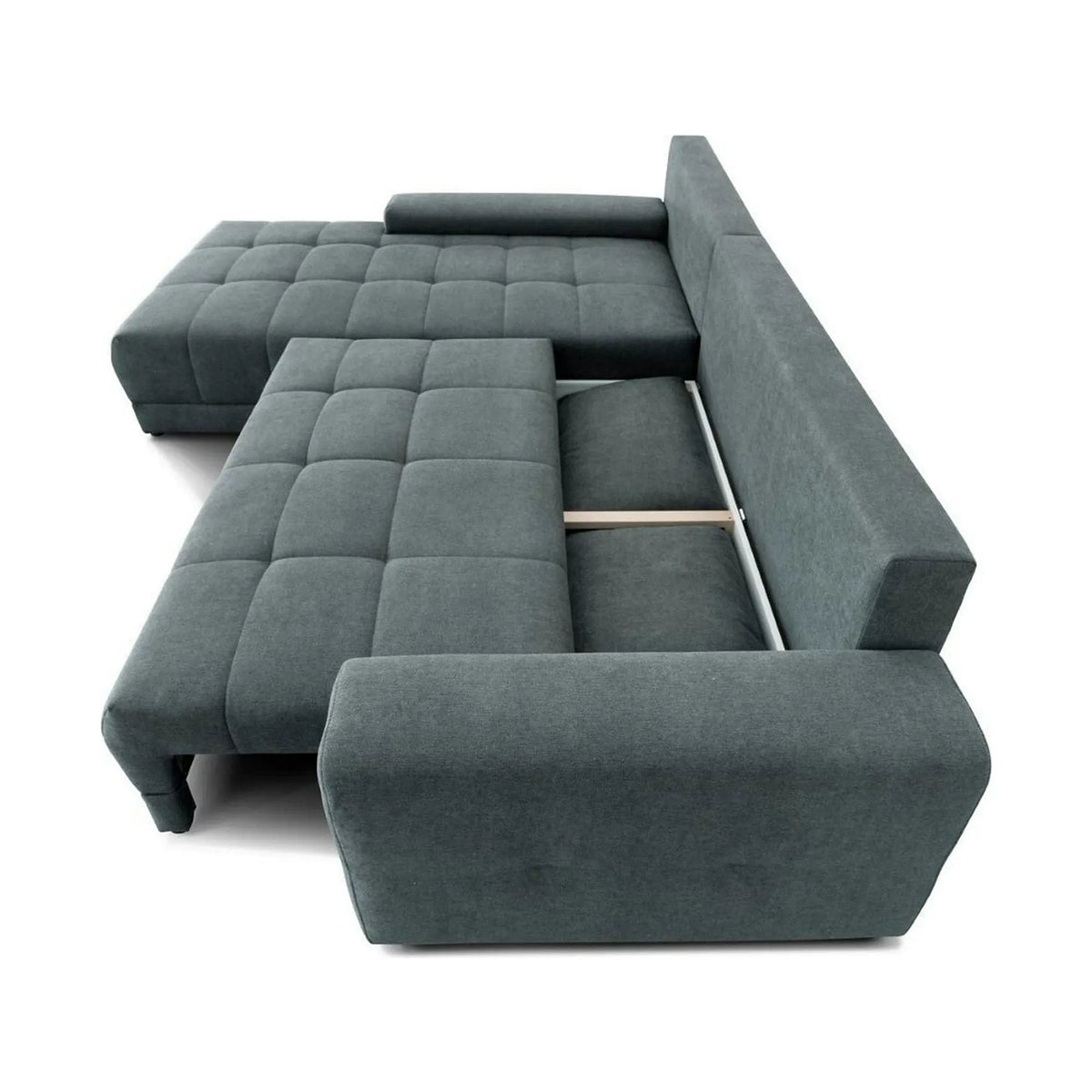 Coltar extensibil ADRIA, universal, personalizabil materiale Gama Oferta Avantaj, cu lada depozitare, 308x213x90 cm