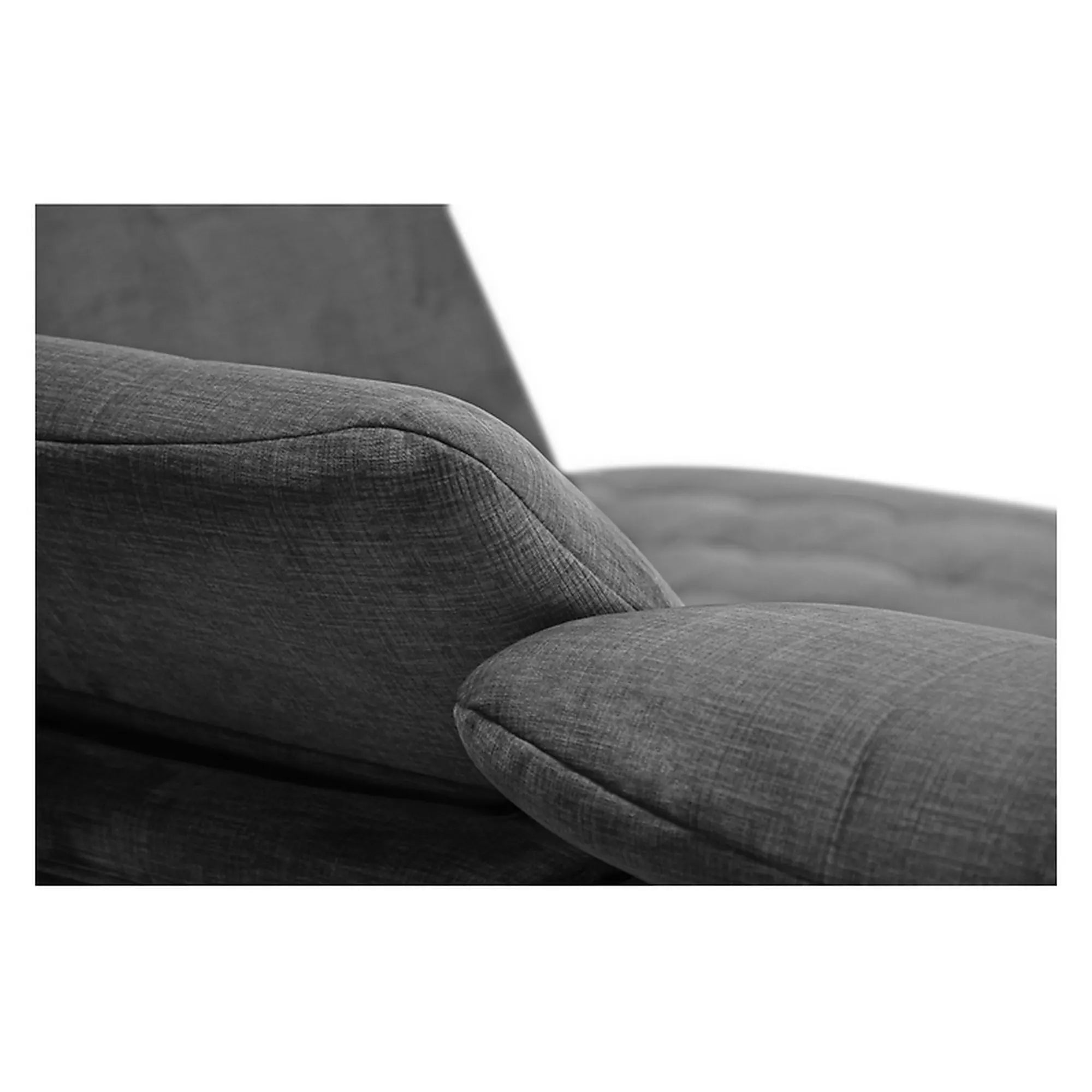 Coltar extensibil ARAGON, sezlong dreapta, stofa catifelata gri - Voss 15, cu lada depozitare, 270x230x150 cm