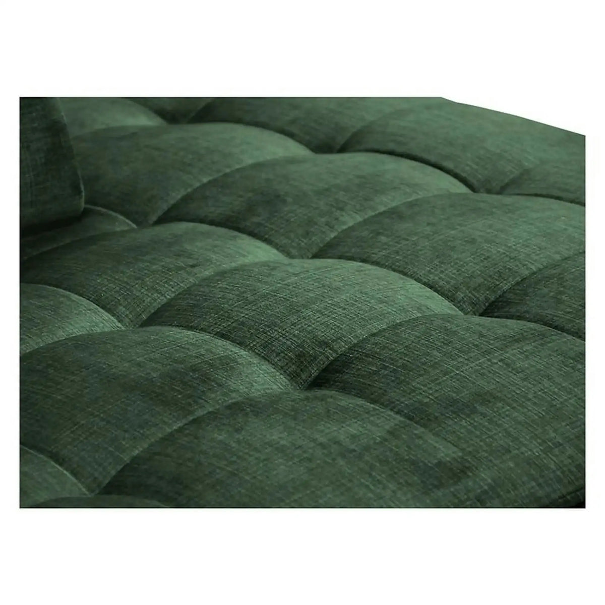 Coltar extensibil ARAGON, sezlong dreapta, stofa catifelata verde - Voss 77, cu lada depozitare, 270x230x150 cm