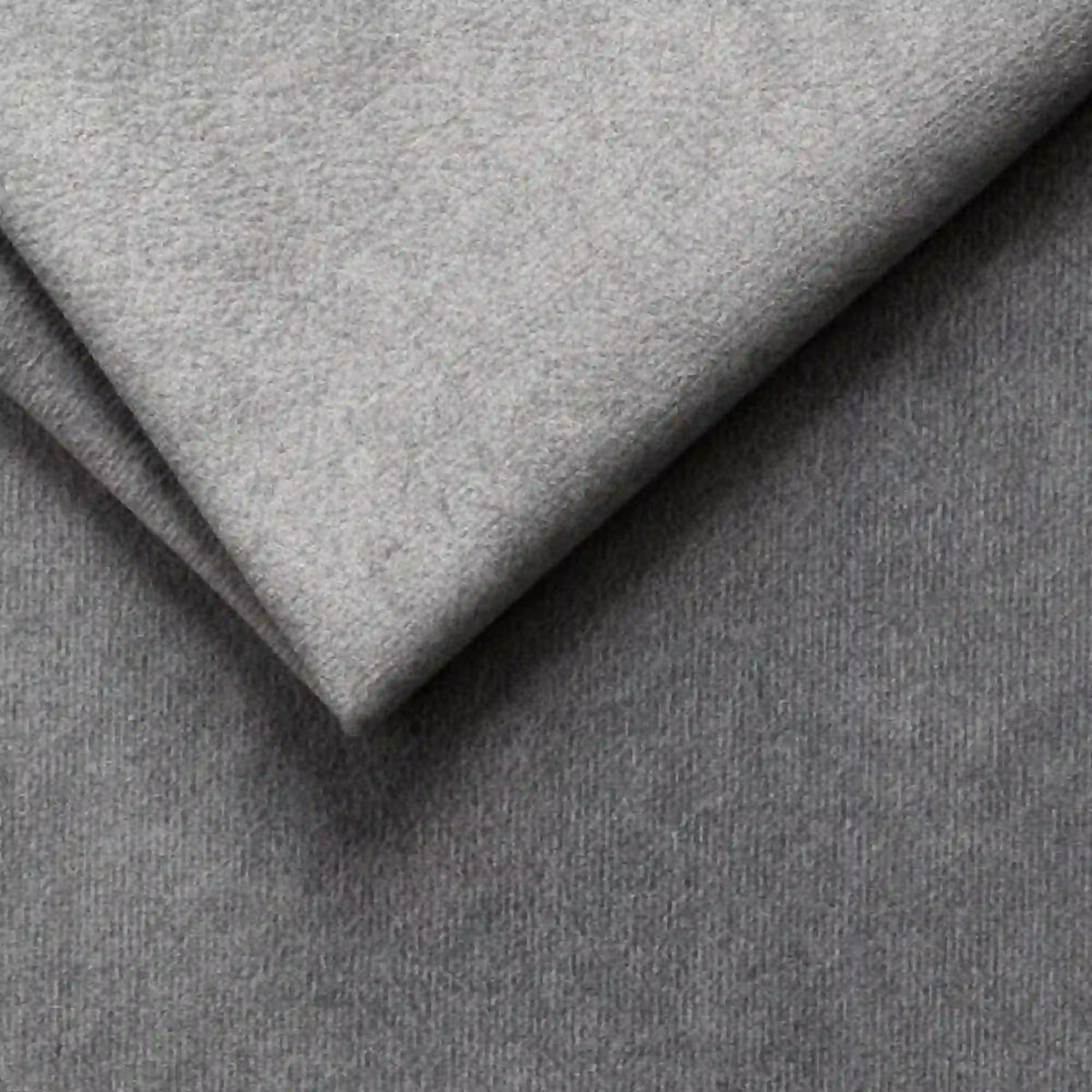 Coltar extensibil ATLANTA, sezlong stanga, stofa catifelata gri - Salvador 14, Gama Premium, cu lada depozitare si tetiere reglabile, 281x203x98 cm
