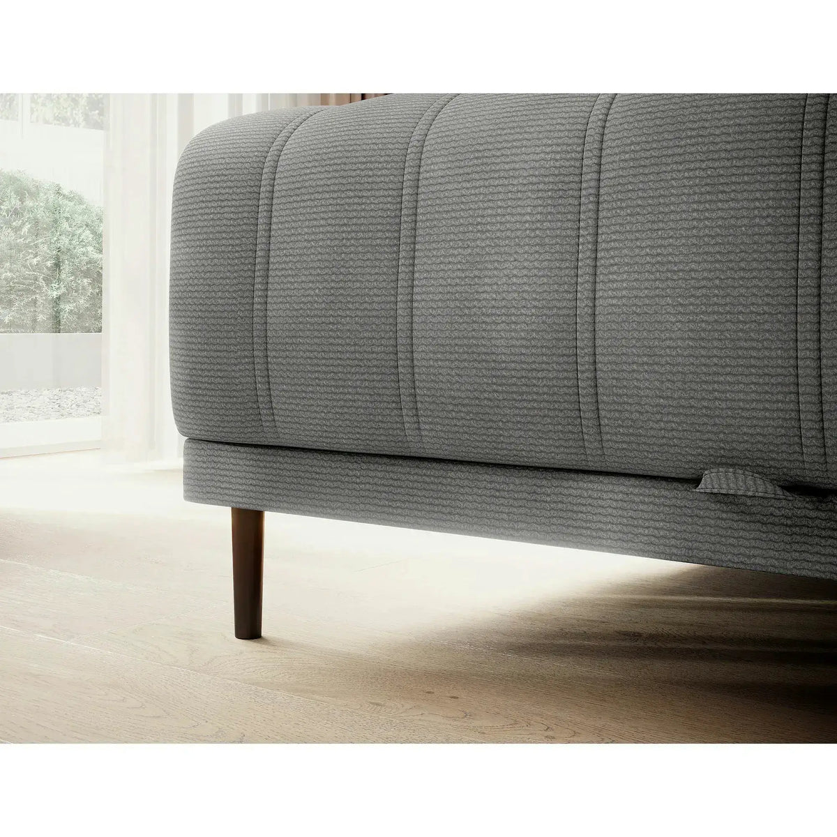 Coltar extensibil CALDO MINI, personalizabil, cu lada depozitare si tetiere reglabile, 272x178x99 cm