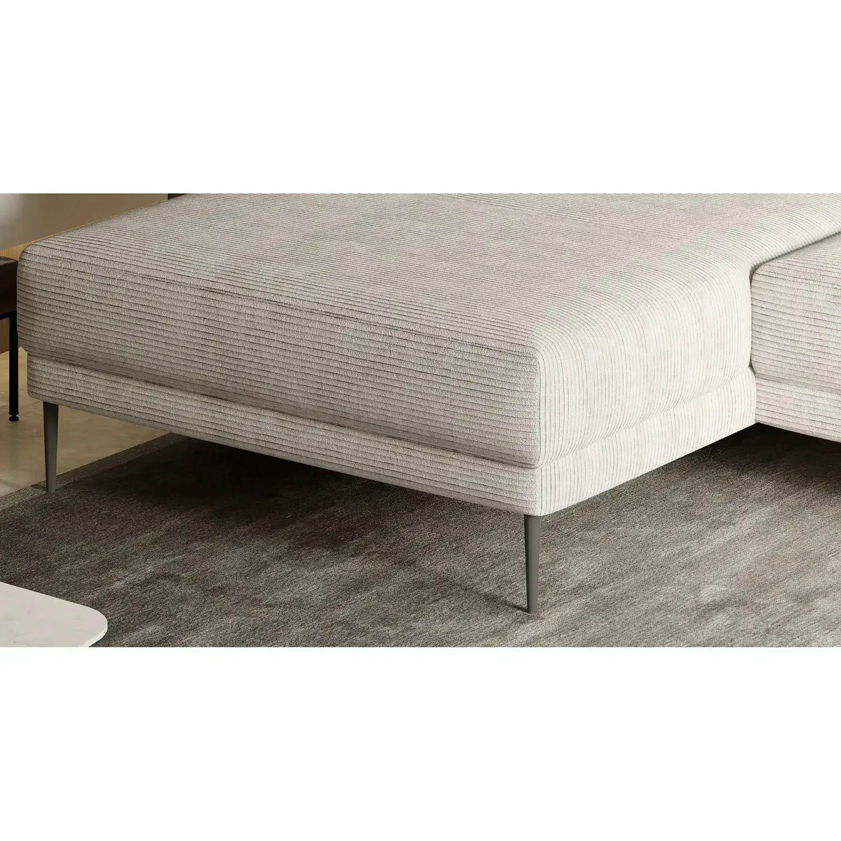 Coltar extensibil CAPITOL, personalizabil, cu lada depozitare, 276x175x89 cm