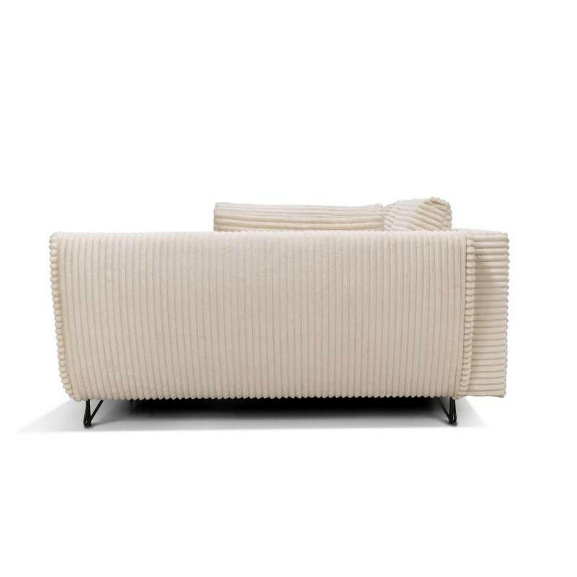 Coltar extensibil COCOLI, stofa crem - Ambience 02, cu lada depozitare, 284x173x90 cm