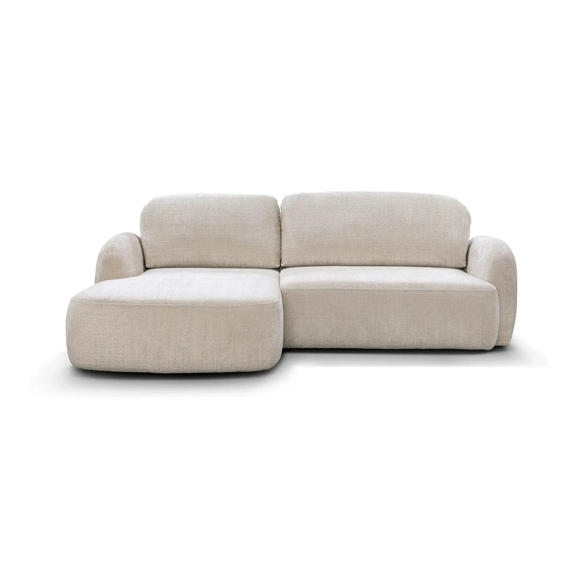 Coltar extensibil VELU, sezlong stanga, stofa caramiziu - Cremona 52, 265x175x90 cm