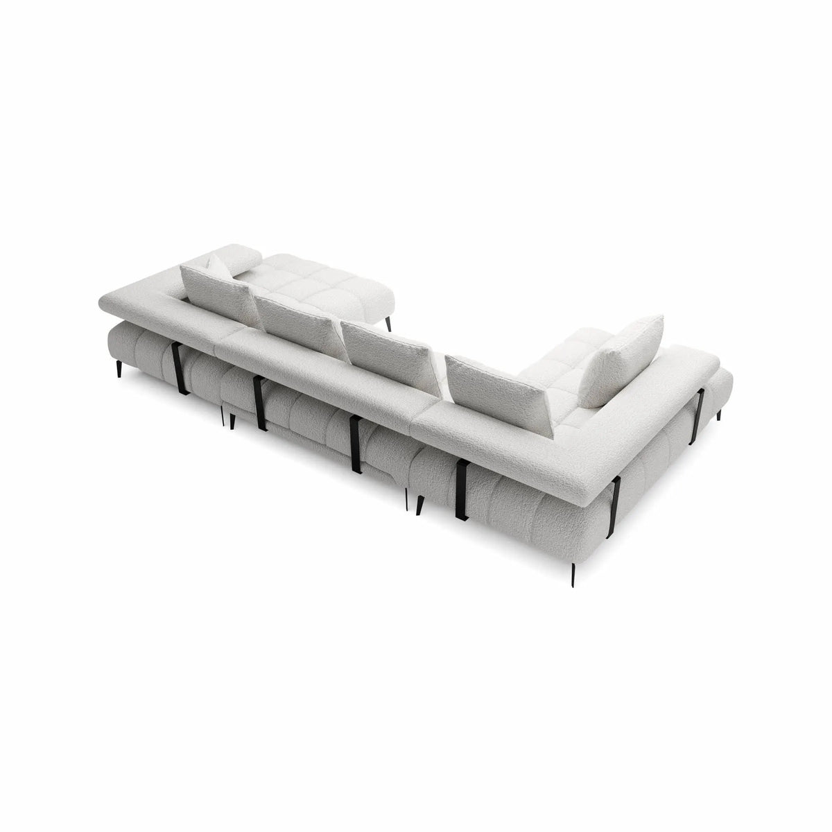 Coltar extensibil MAGNETIC XL, personalizabil materiale gama Oferta Avantaj, cu reglaj electric, 371x210x86 cm