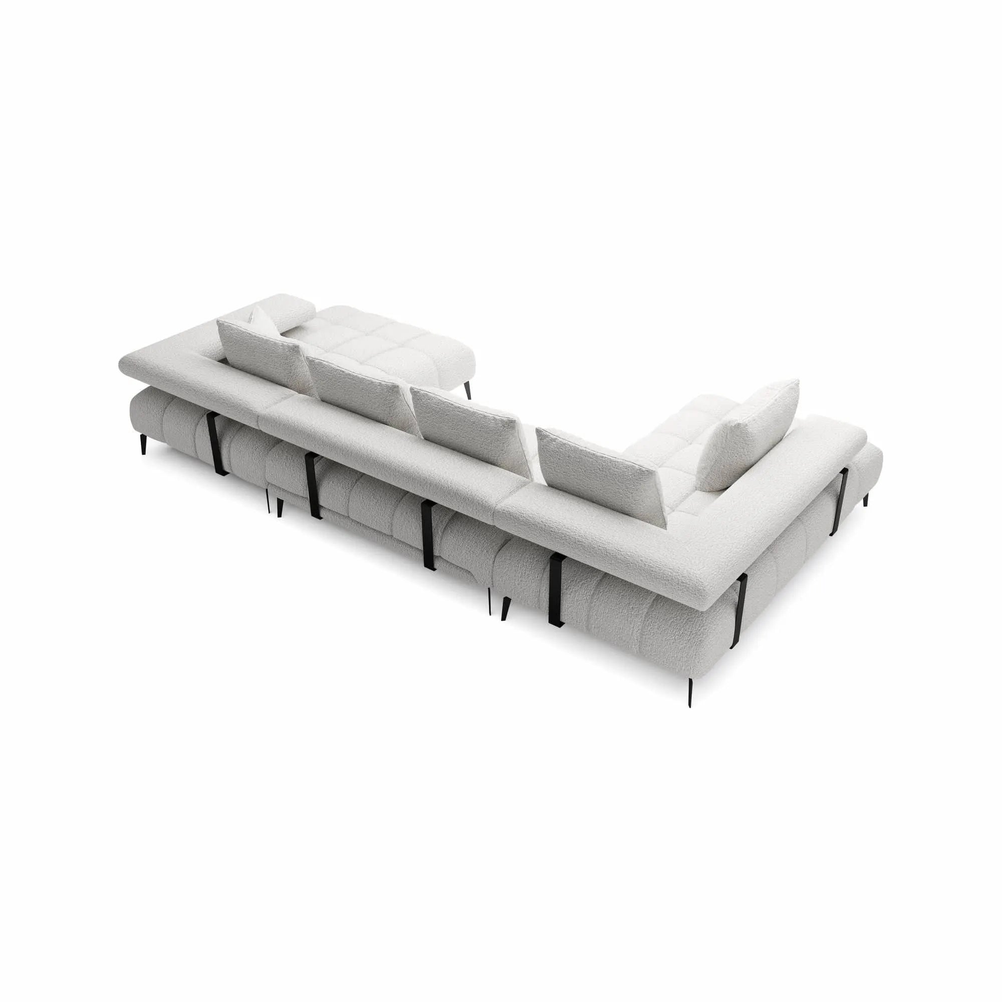 Coltar extensibil MAGNETIC XL, personalizabil materiale gama Oferta Avantaj, cu reglaj electric, 371x210x86 cm