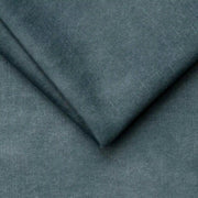 Coltar extensibil SELVA L, sezlong stanga, stofa catifelata albastru - Palladium 14, cu lada depozitare si tetiere reglabile, 263x223x95 cm