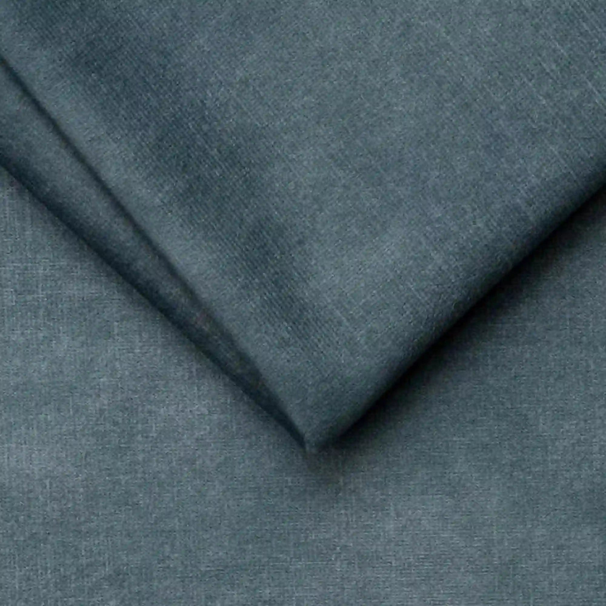 Coltar extensibil SELVA L, sezlong stanga, stofa catifelata albastru - Palladium 14, Gama Premium, cu lada depozitare si tetiere reglabile, 263x223x95 cm