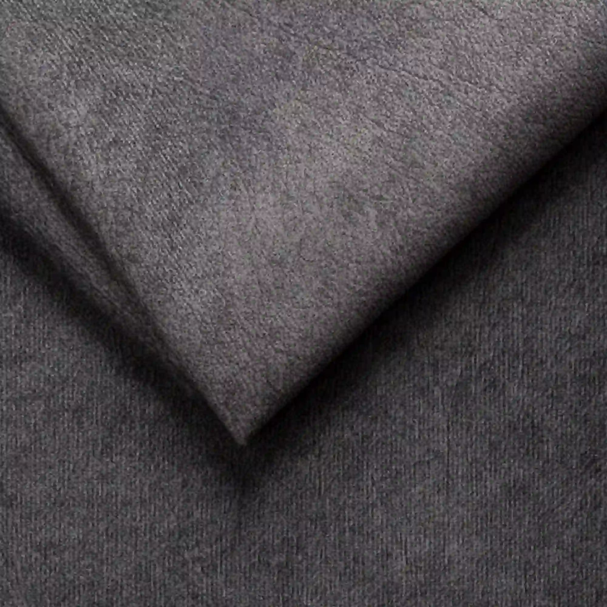 Coltar extensibil SELVA MINI, sezlong stanga, stofa catifelata gri antracit - Salvador 15, Gama Premium, cu lada depozitare, 270x173x95 cm