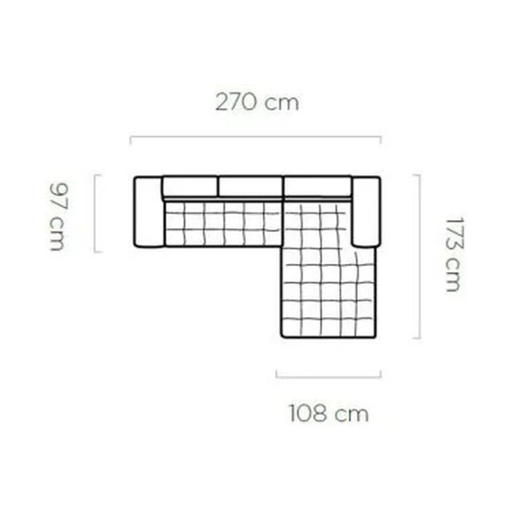 Coltar extensibil SELVA MINI, sezlong stanga, stofa catifelata verde - Monolith 37, cu lada depozitare si tetiere reglabile, 270x173x95 cm