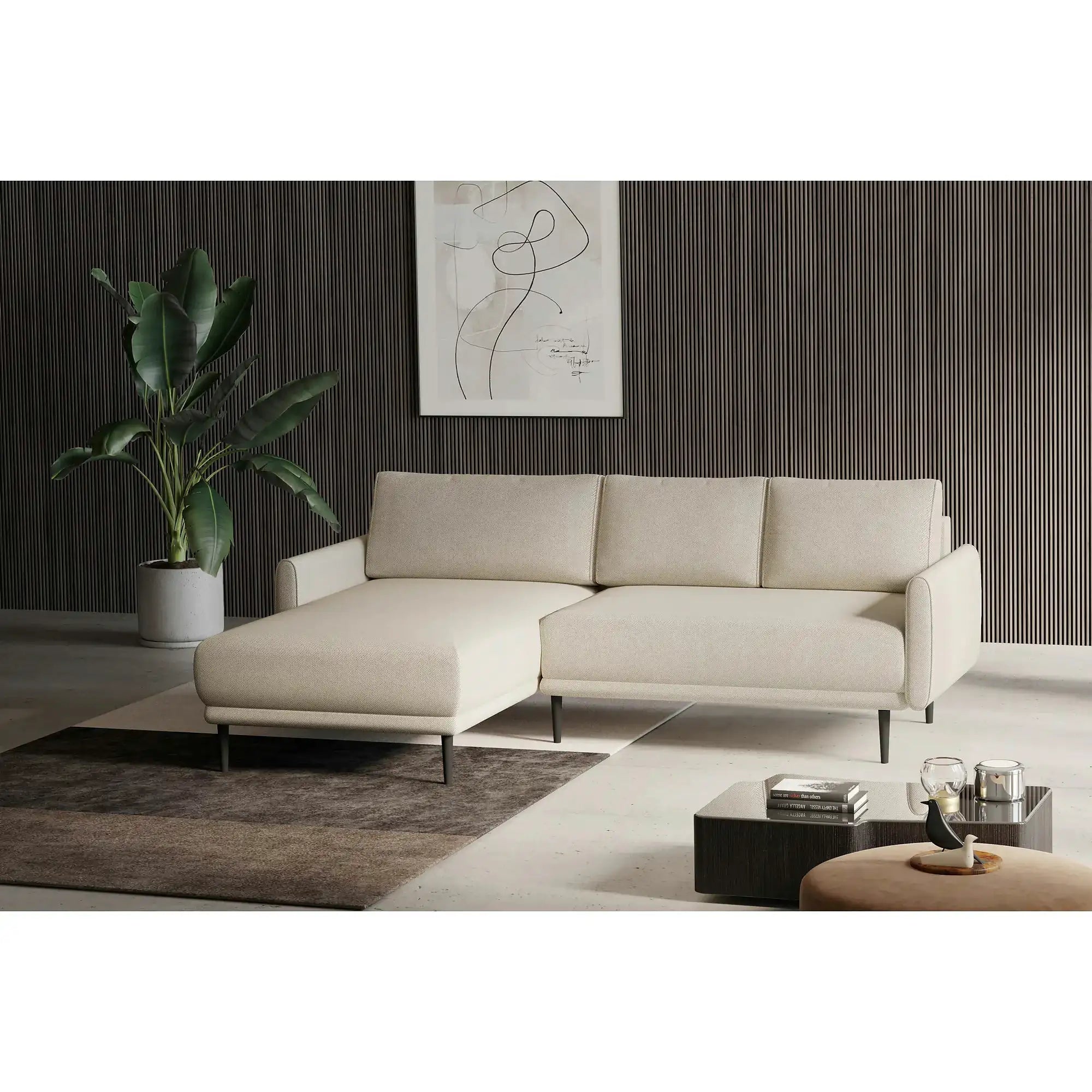 Coltar extensibil SOHO, personalizabil, cu lada depozitare, 223x163x83 cm