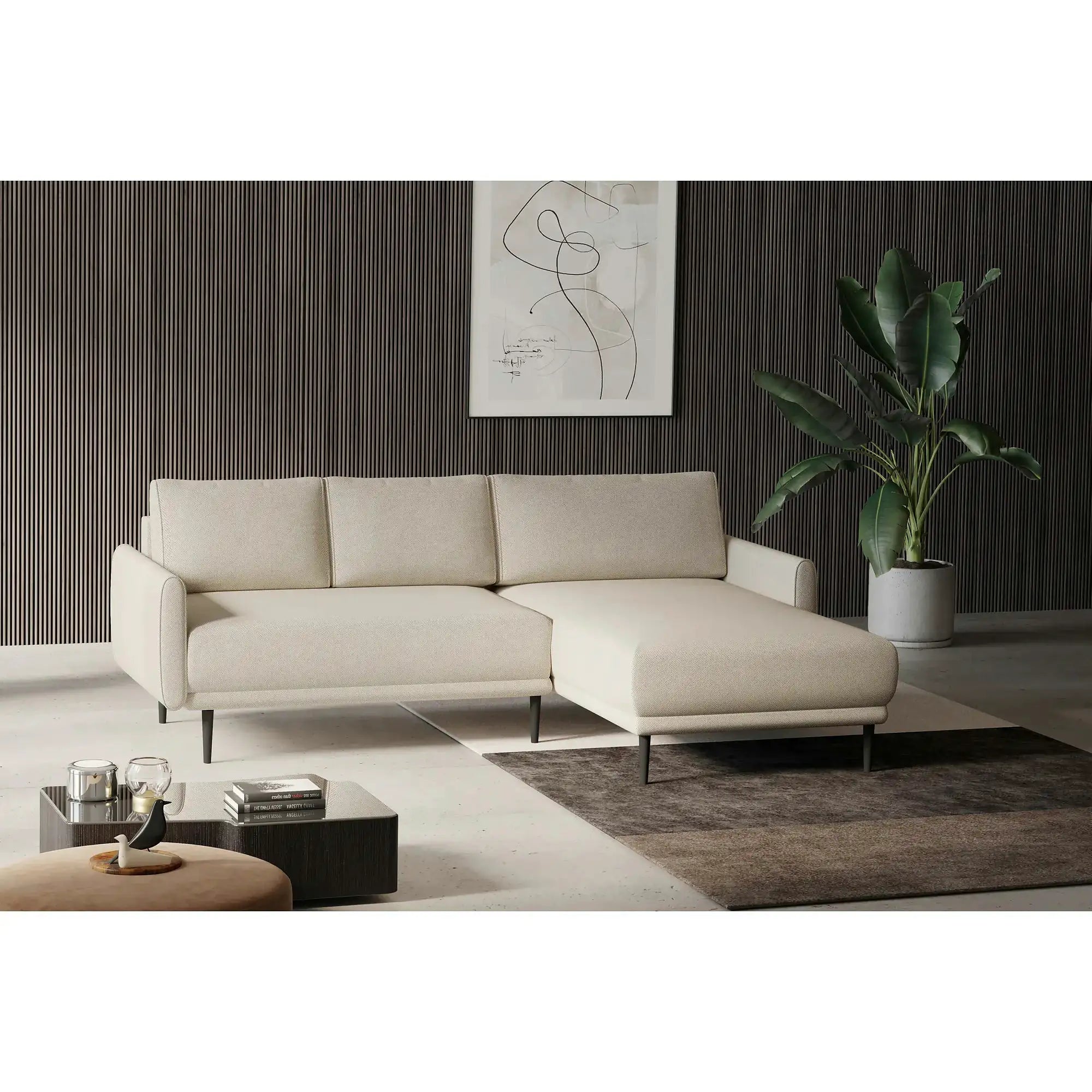 Coltar extensibil SOHO, personalizabil, cu lada depozitare, 223x163x83 cm