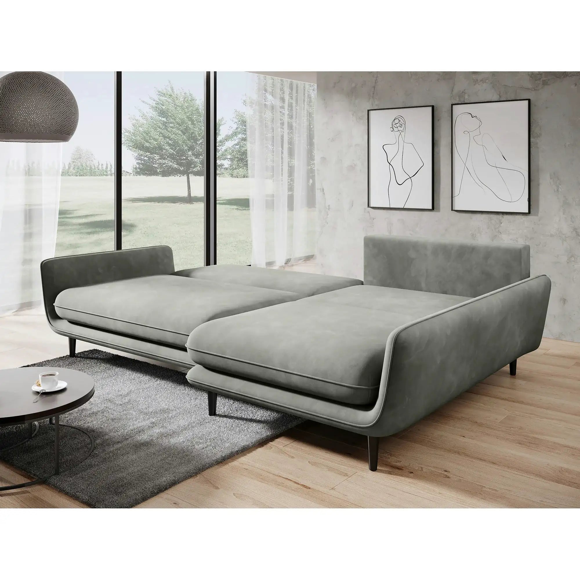 Coltar extensibil SOLANO, personalizabil, cu lada depozitare, 260x167x83 cm