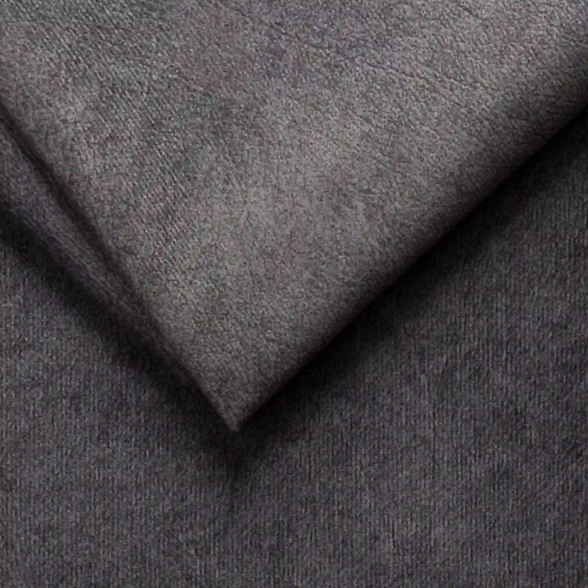 Coltar extensibil SOLANO, sezlong dreapta, stofa catifelata gri inchis - Salvador 15, Gama Premium, cu lada depozitare, 260x167x83 cm