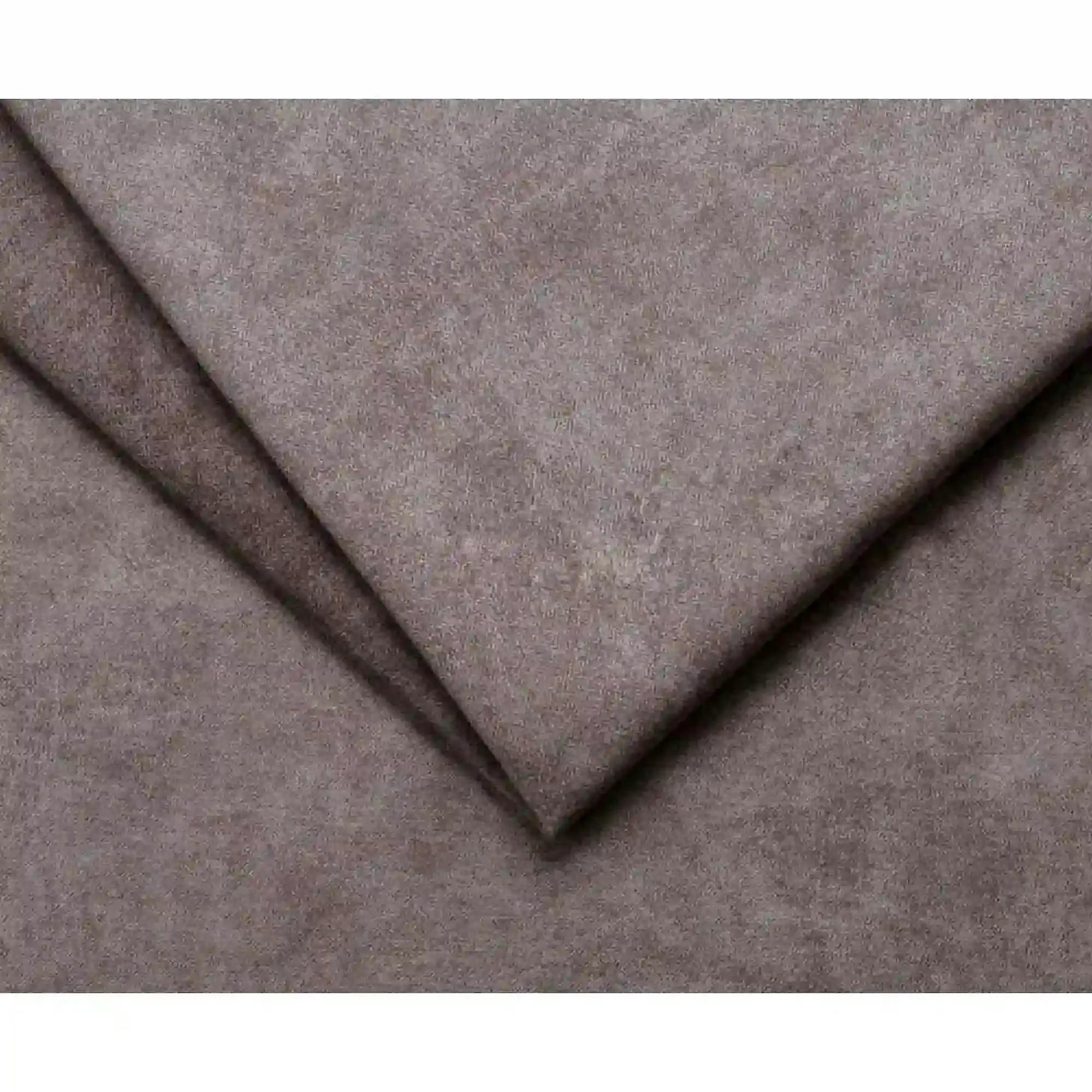 Coltar extensibil TIGA, sezlong stanga, stofa catifelata maro - Whisper 5, cu reglaj electric, 286x207x77 cm