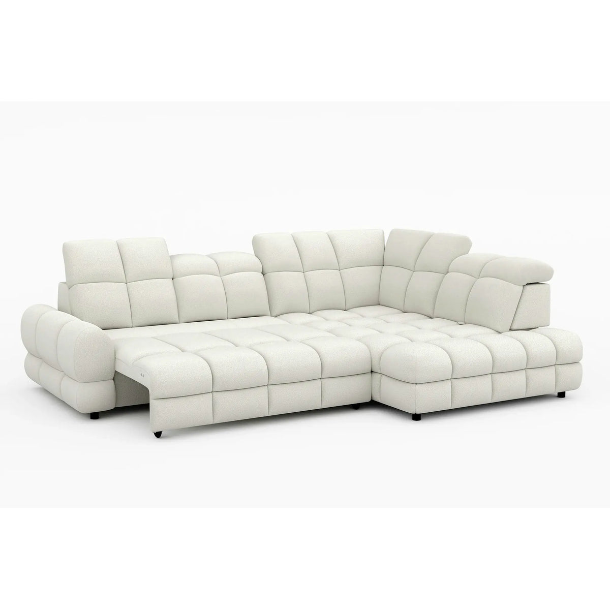 Coltar extensibil TOLLO L, personalizabil, cu lada depozitare si reglaj electric, 302x220x106 cm