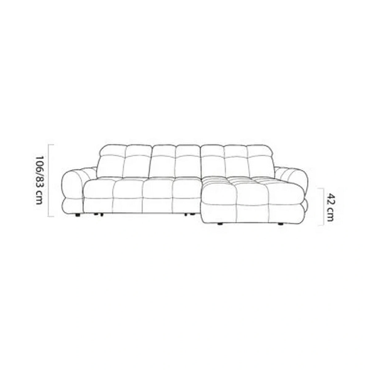 Coltar extensibil TOLLO MINI, personalizabil, cu lada depozitare, 283x172x106 cm