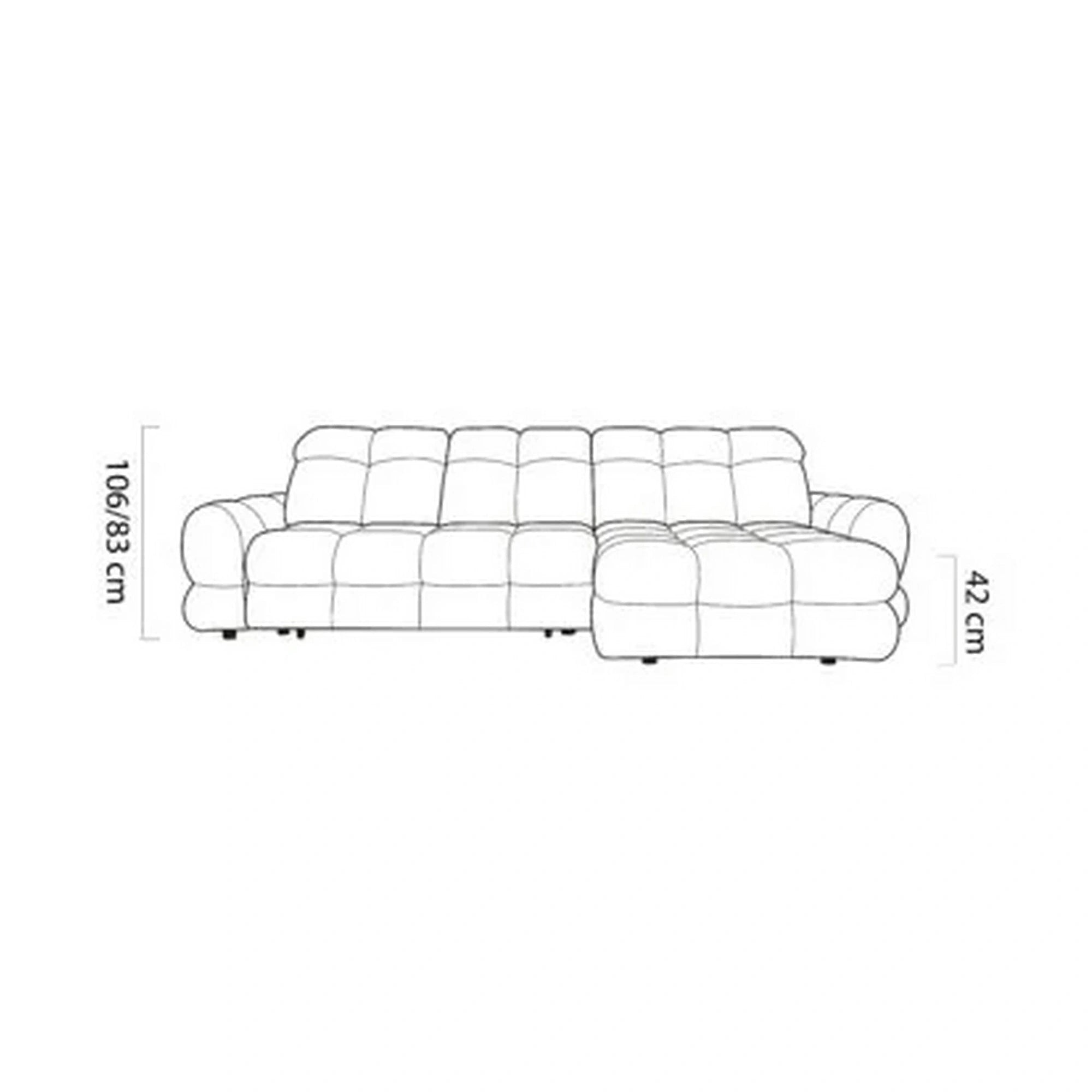 Coltar extensibil TOLLO MINI, personalizabil, cu lada depozitare, 283x172x106 cm