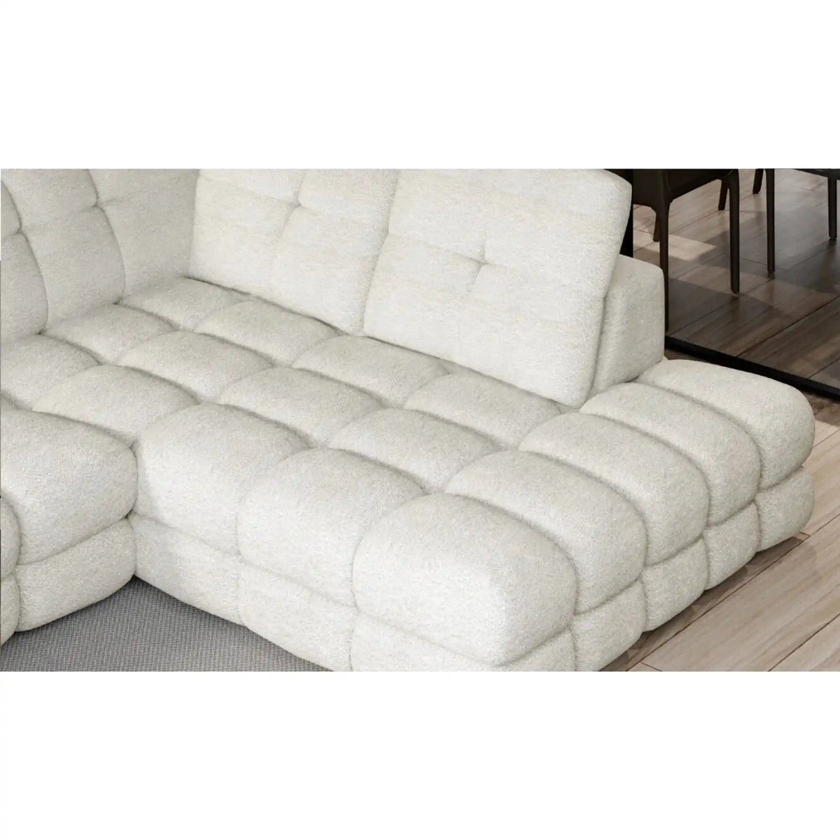 Coltar extensibil TOLLO XL , personalizabil materiale gama Premium, cu lada depozitare si reglaj electric, 400x217x105 cm