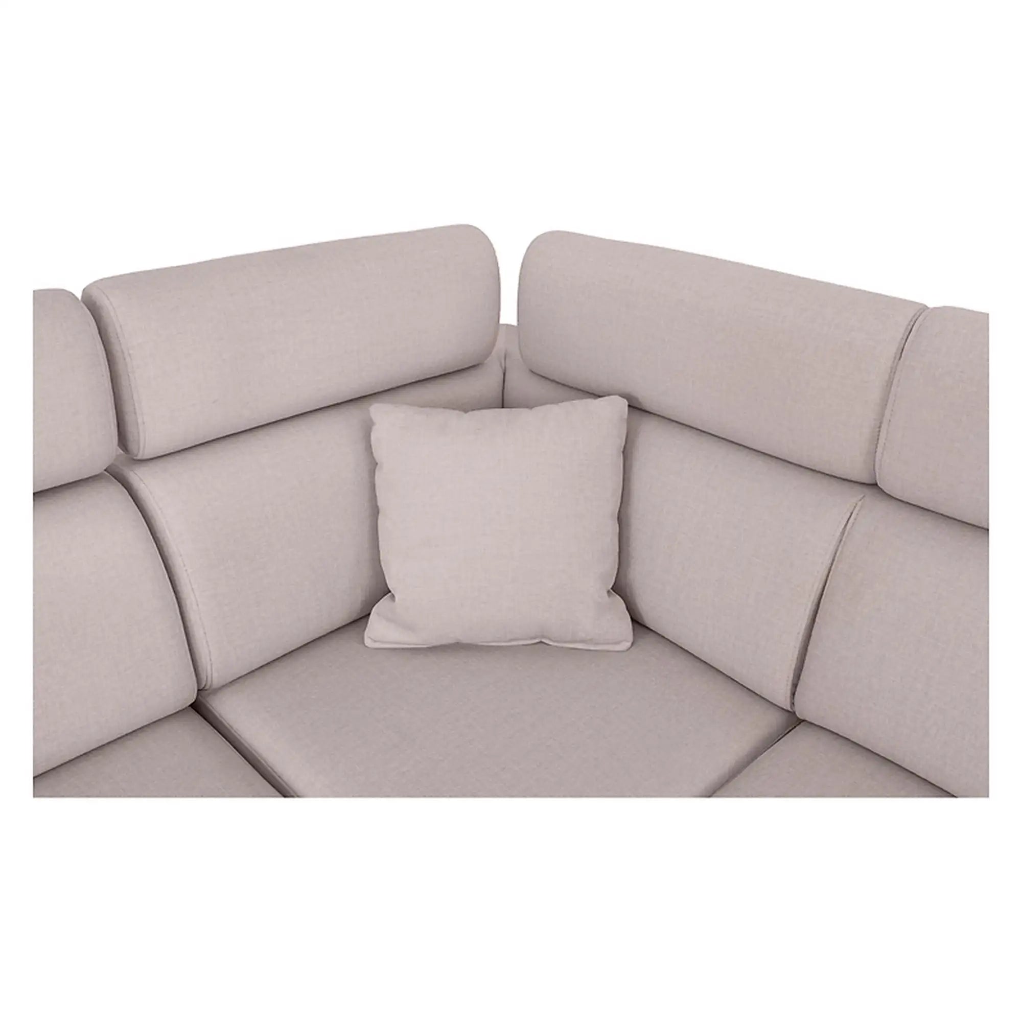 Coltar extensibil TULIO, sezlong dreapta, stofa catifelata bej - Maya 01, cu lada depozitare, 245x215x92 cm