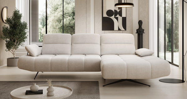 Coltar FALCAO S, personalizabil materiale Gama Premium, tetiere reglabile, 284x173x91 cm