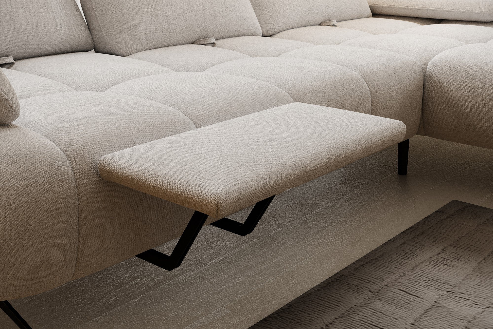 Coltar FALCAO S, personalizabil materiale Gama Premium, tetiere reglabile, 284x173x91 cm