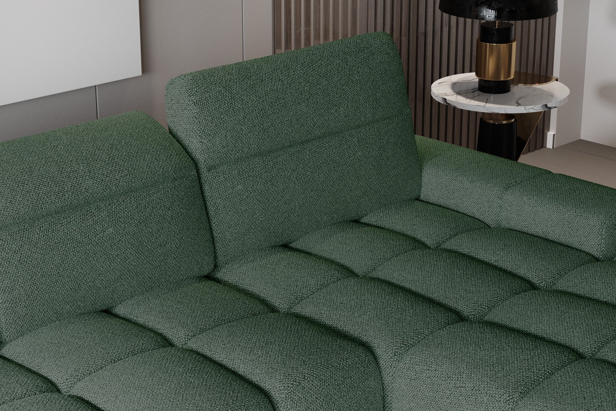 Coltar GIANO S, personalizabil materiale Gama Oferta Avantaj, cu reglaj electric, 273x175x97 cm