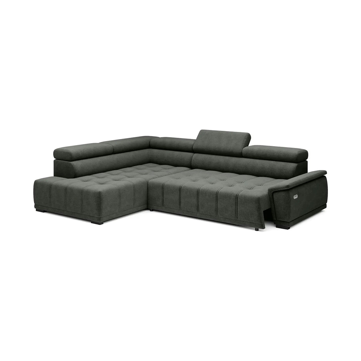 Coltar GREMIO, personalizabil, cu reglaj electric si tetiere reglabile, 283x206x100 cm