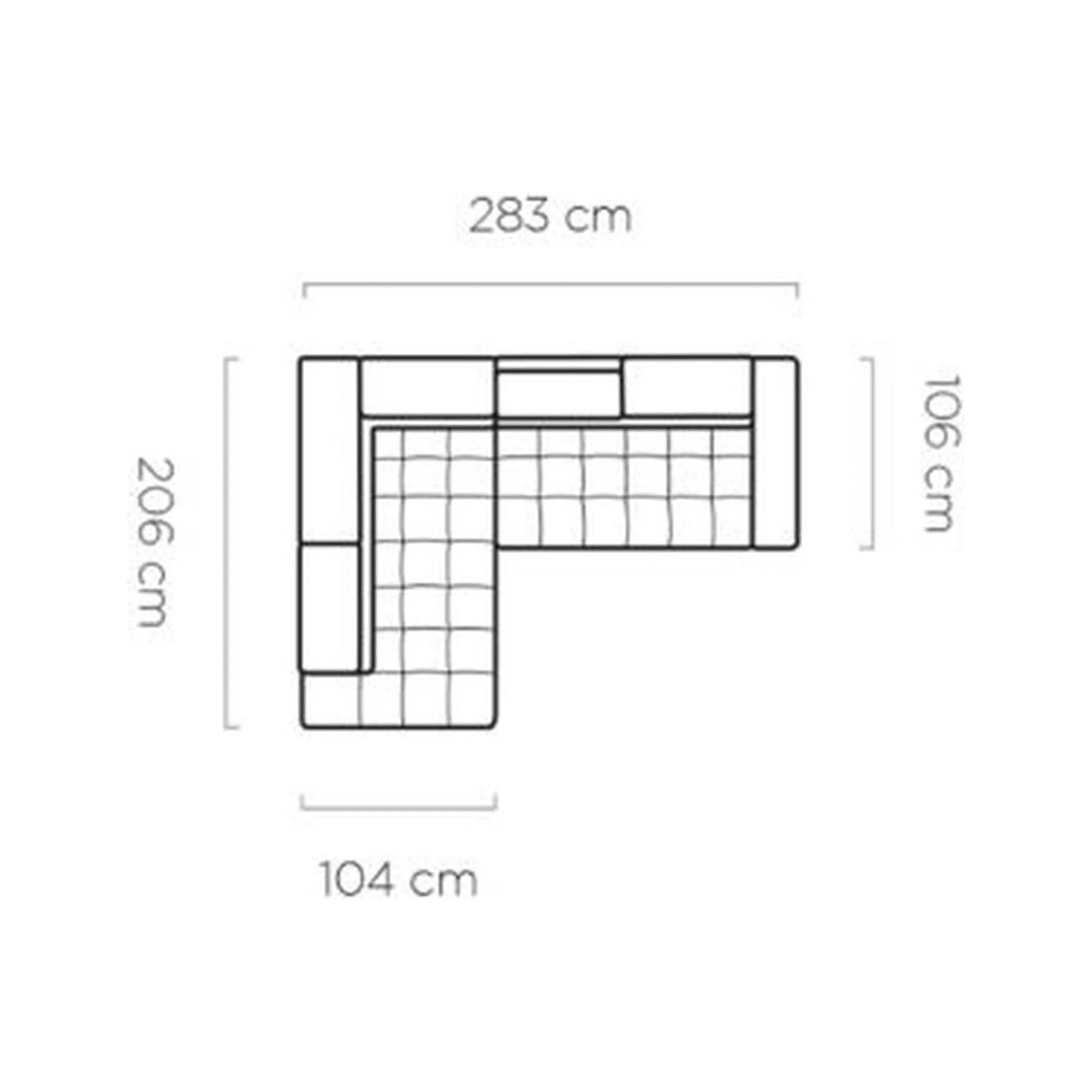 Coltar GREMIO, personalizabil materiale gama Oferta Avantaj, cu reglaj electric si tetiere reglabile, 283x206x100 cm
