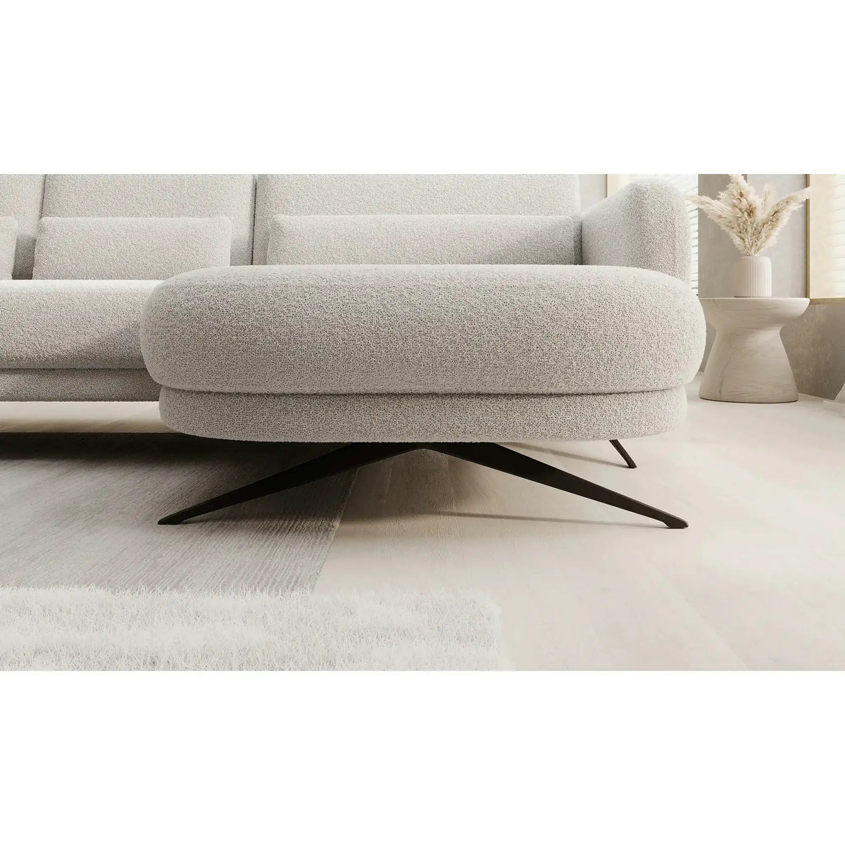 Coltar ILUSIO XL, personalizabil, cu reglaj electric si tetiere reglabile, 346x205x104 cm