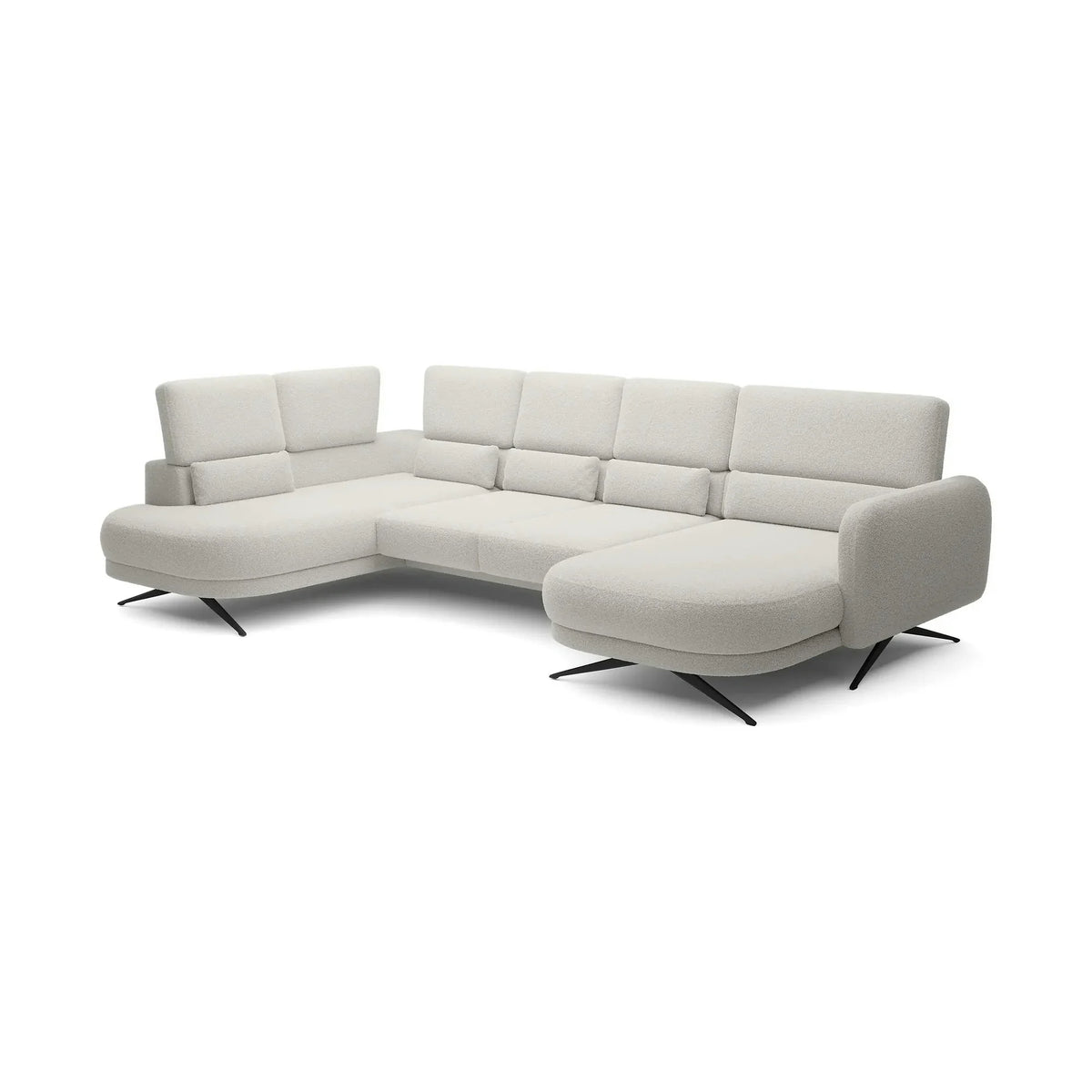 Coltar ILUSIO XL, personalizabil, cu reglaj electric si tetiere reglabile, 346x205x104 cm