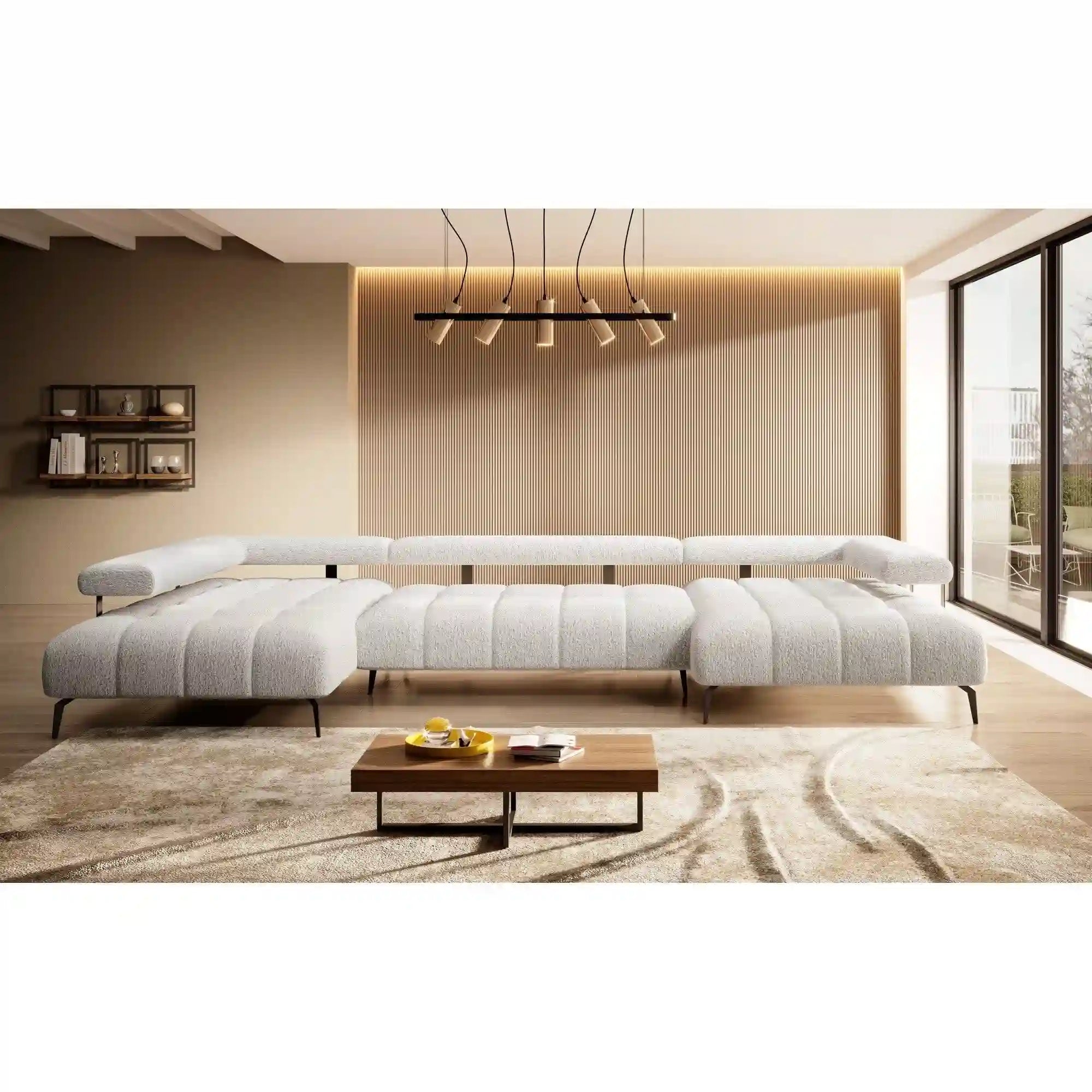 Coltar MAGNETIC XL, personalizabil materiale gama Premium, cu reglaj electric, 371x210x86 cm