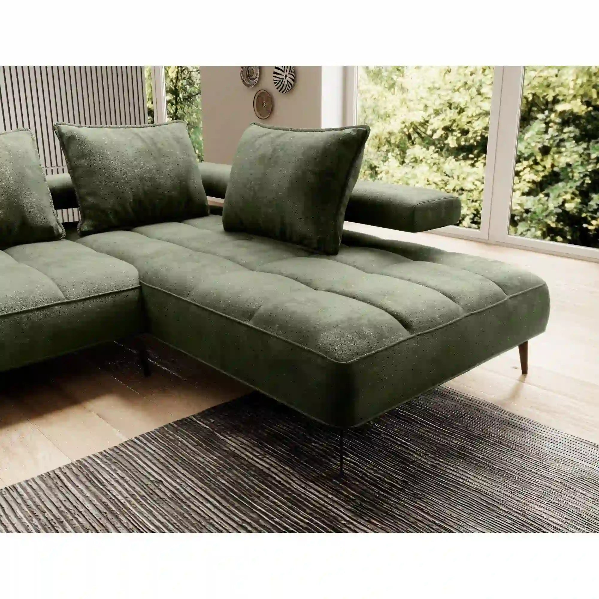 Coltar MONTELLA XL, personalizabil material gama Oferta Avantaj, cu reglaj electric, 372x207x88 cm