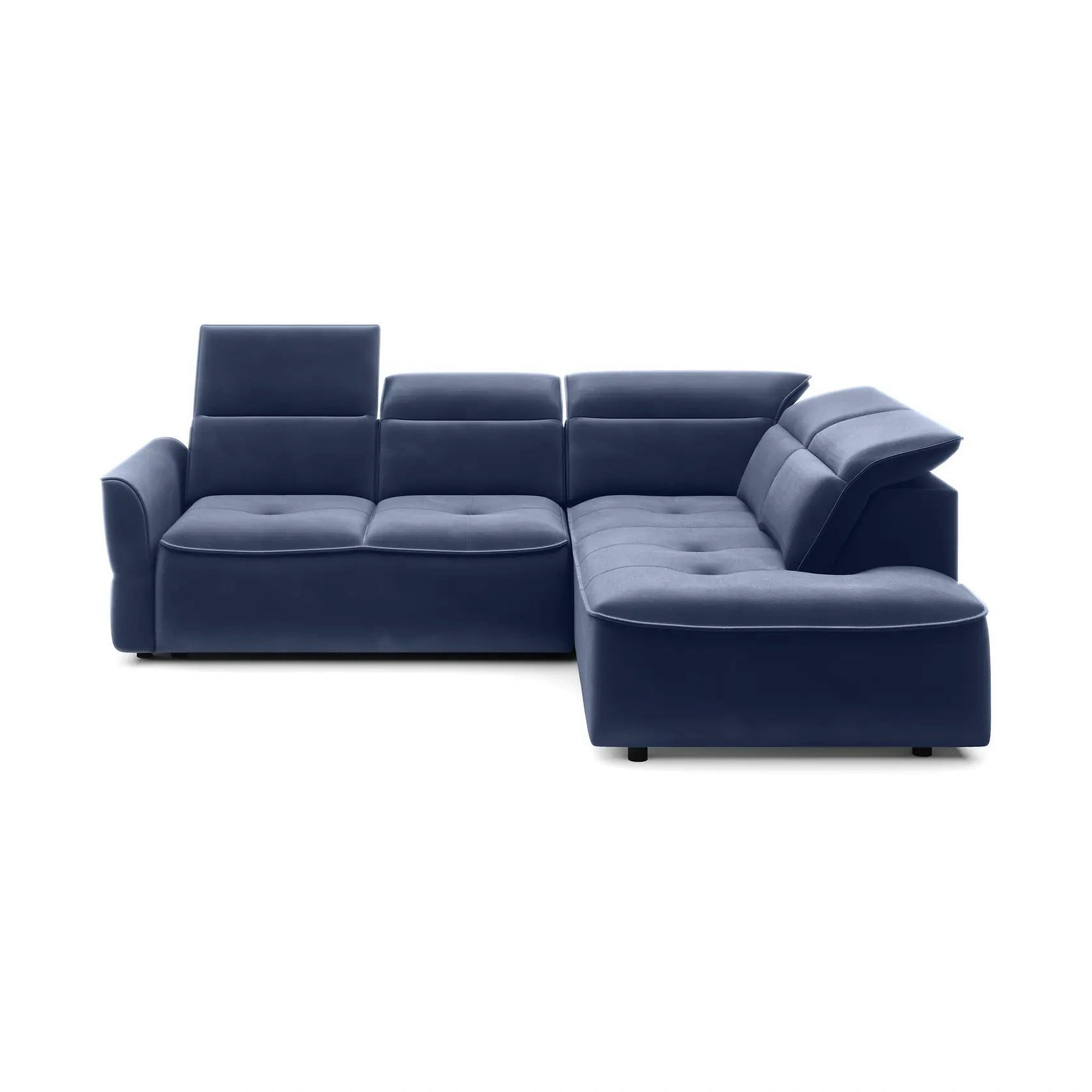 Coltar MURILLO L, personalizabil, cu reglaj electric, tetiere reglabile si lada depozitare, 261x218x100 cm