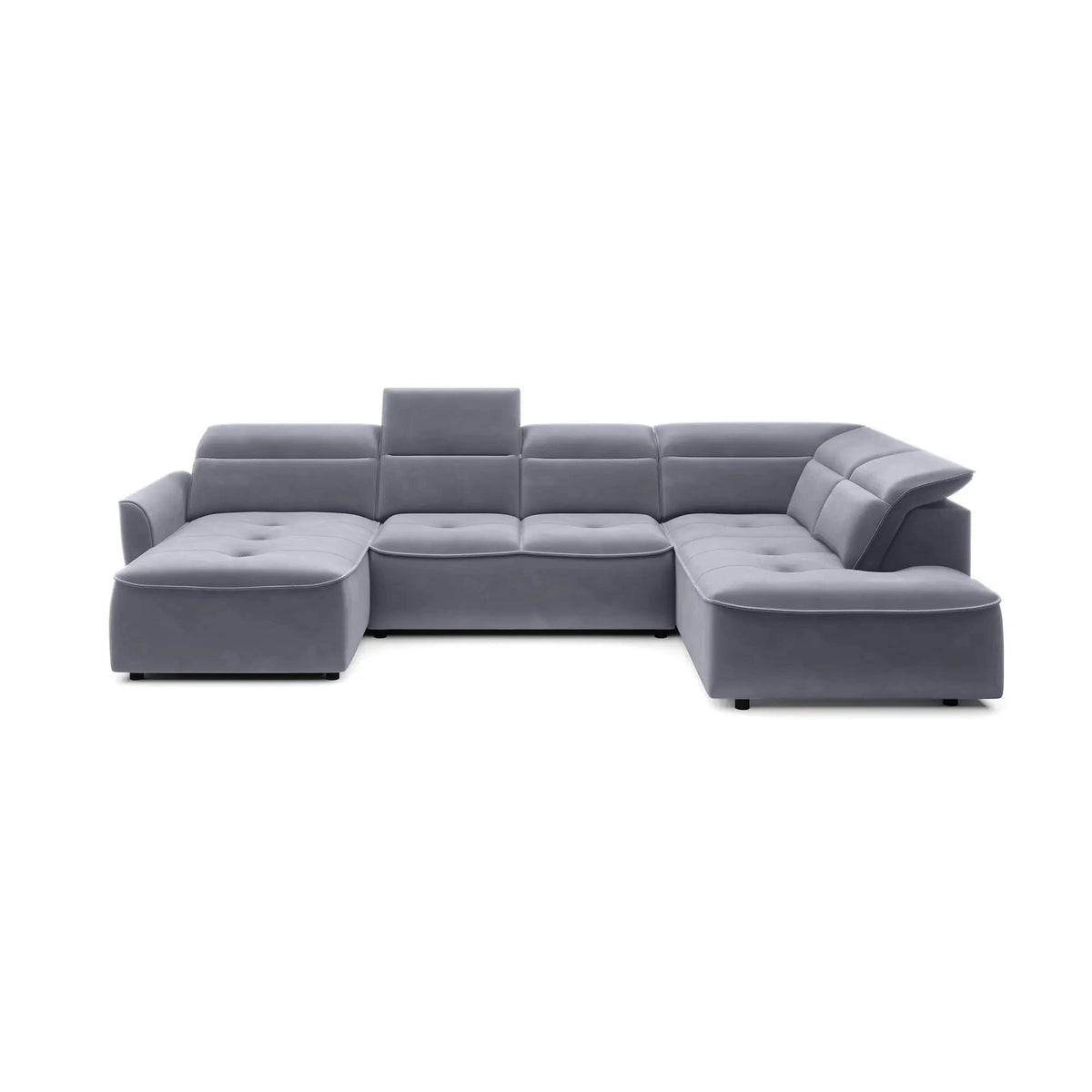 Coltar MURILLO XL, personalizabil, cu reglaj electric, tetiere reglabile si lada depozitare, 350x218x100 cm