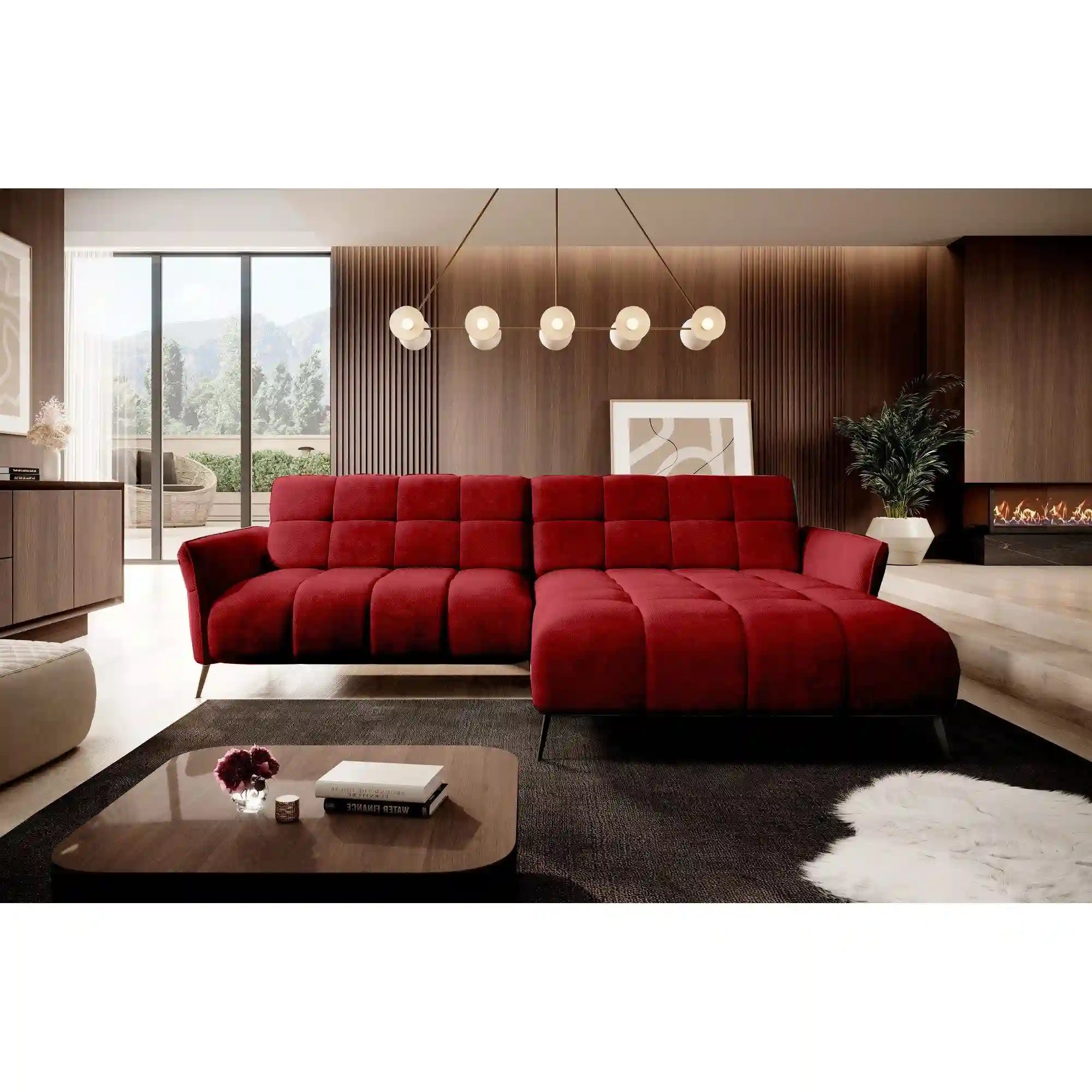 Coltar MYSTIC, personalizabil materiale gama Premium, cu reglaj electric, 284x175x90 cm