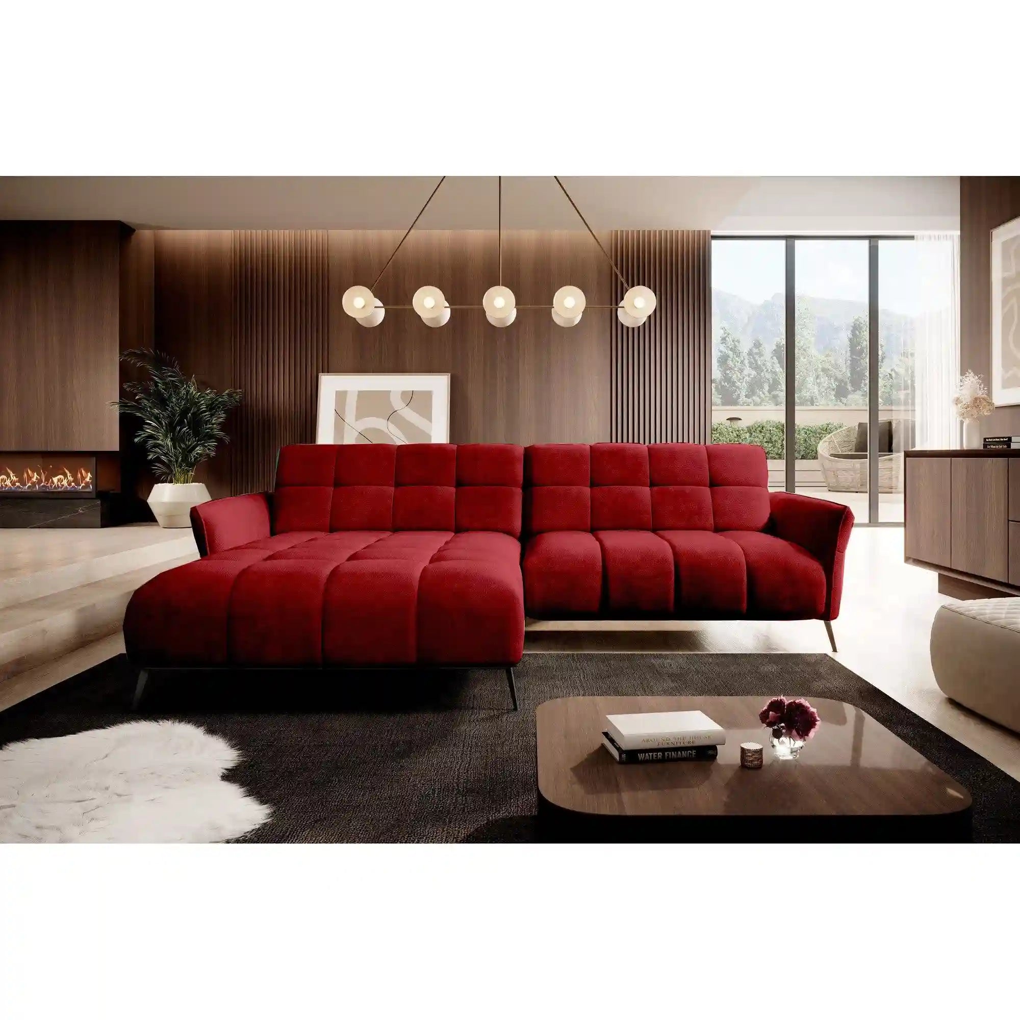 Coltar MYSTIC, personalizabil materiale gama Premium, cu reglaj electric, 284x175x90 cm